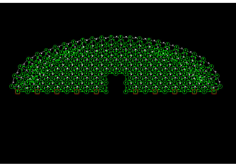 九江锡林浩特91跨，1000米长干煤棚网架设计