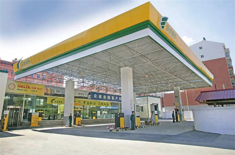 九江加气站钢结构网架案例7